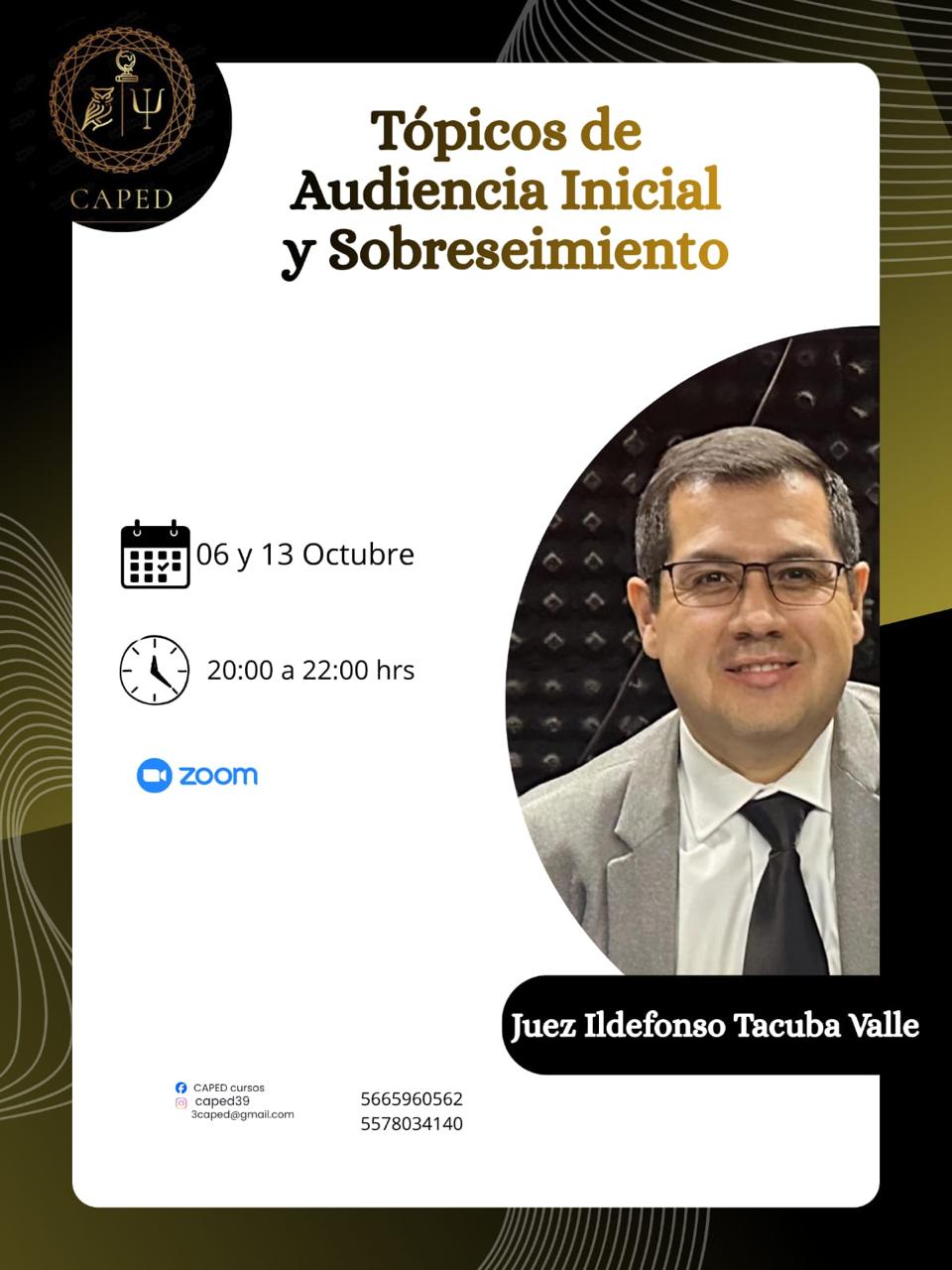 Curso y ponente CAPED 2