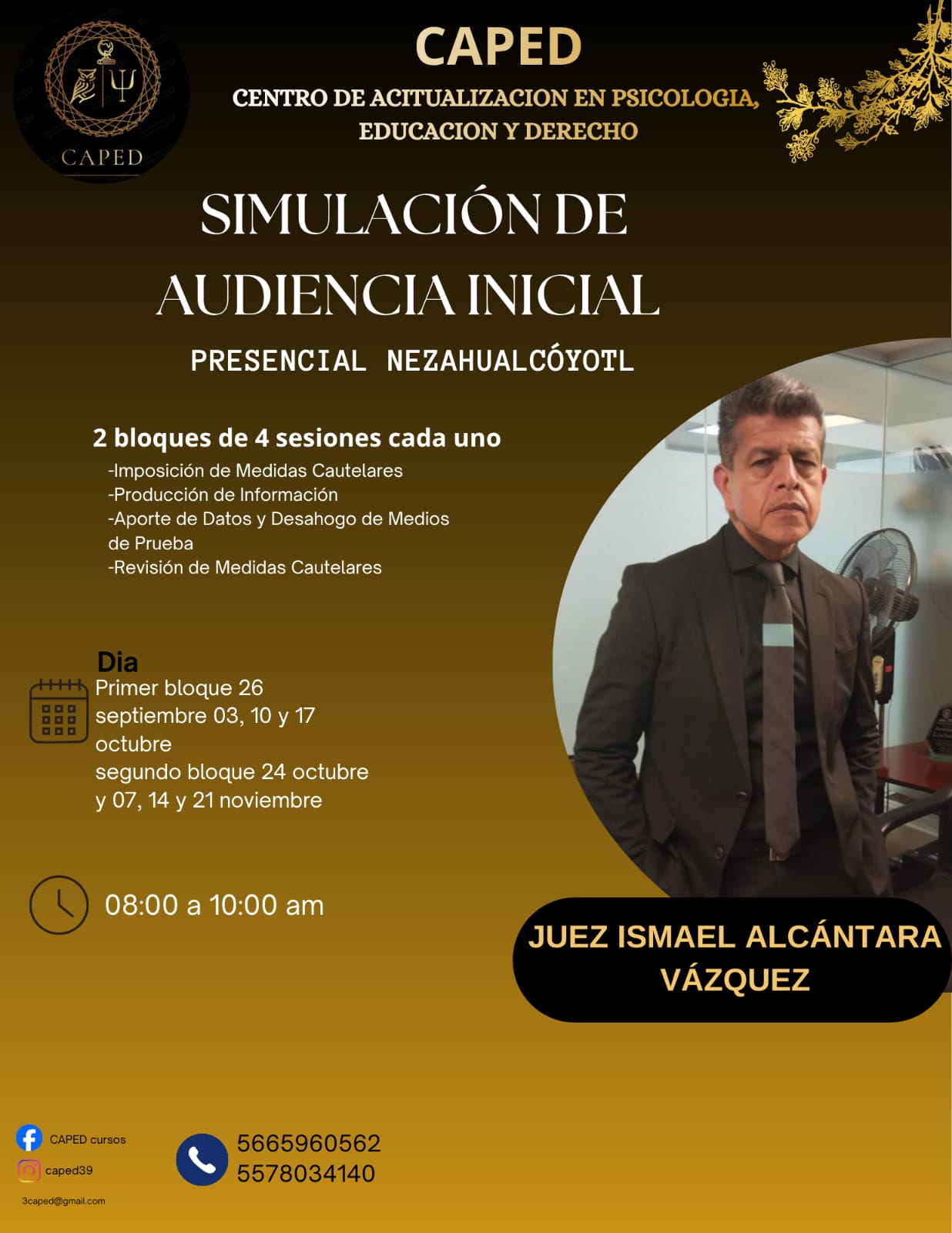 Curso y ponente CAPED 5